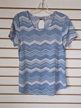 Star Vixen Chevron Short Sleeve Top Med